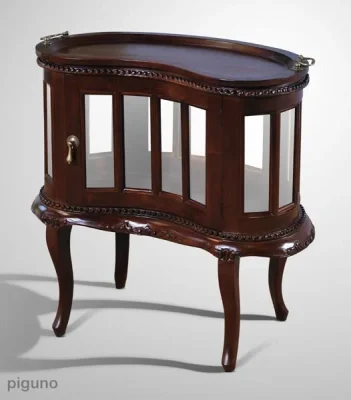 Mesa de té de riñón