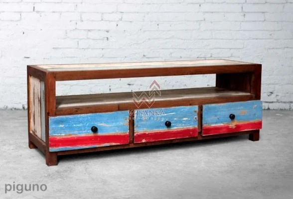 Wooden TV Stand Set