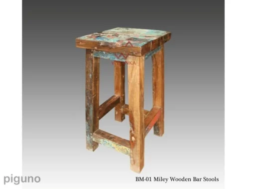 Miley Wooden Bar Stool