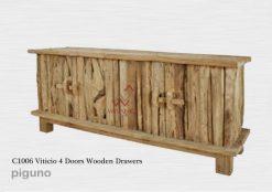 Viticio 4 Doors Wooden Drawer