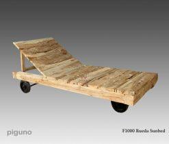 Rueda Wooden Sunbed
