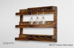 Gomez Wooden Wine Rack