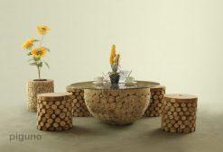 Bowl Wooden Living Set