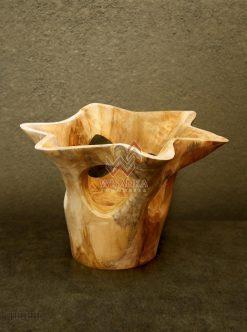Star Wooden Vase