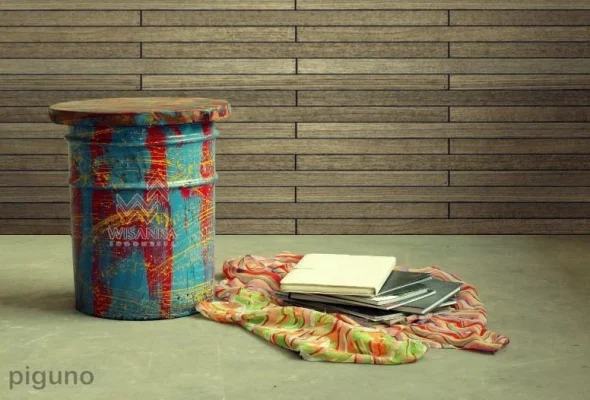 Drum Reclaimed Stool