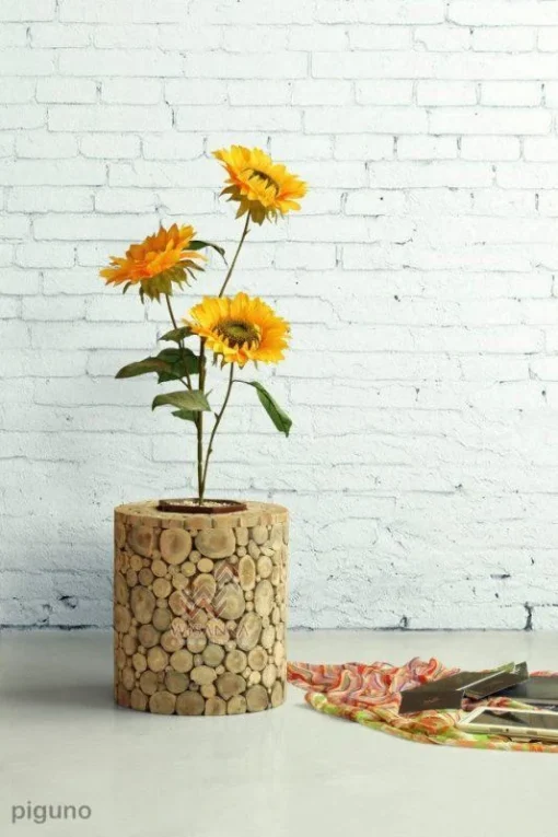 Coin Wooden Planter