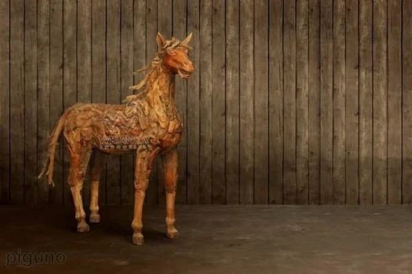 Wooden Horse Display