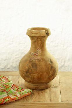 Bottle Wooden Vase