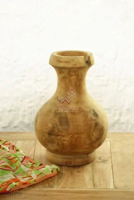 Vaso de madeira
