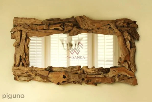 Bali Wooden Mirror