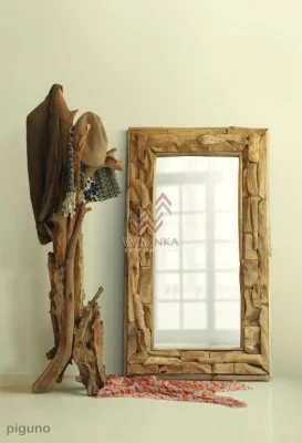 Angola Wooden Standing & Mirror