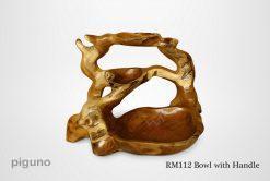 Wooden Bowl with Handle