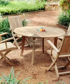 Koleksi Set Makan Angela dari Kayu