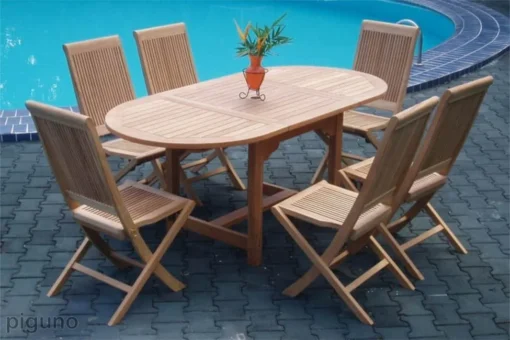 Sammlung aus Holz Lahana Dining Set