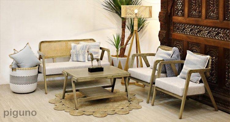 Piguno Indonesia Wooden Living Set