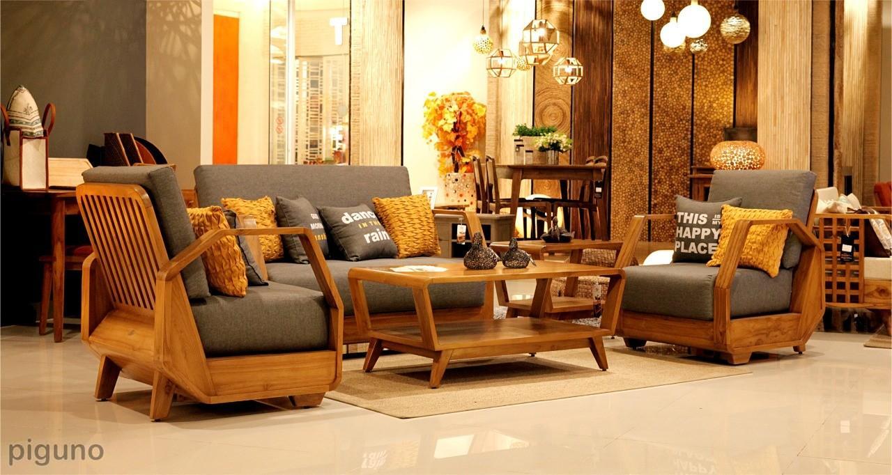 Piguno Indoonesia Wooden Indoor Living Set Furniture