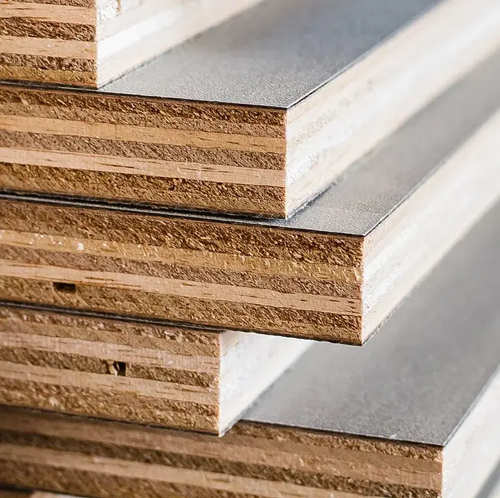 Engineered wood door material