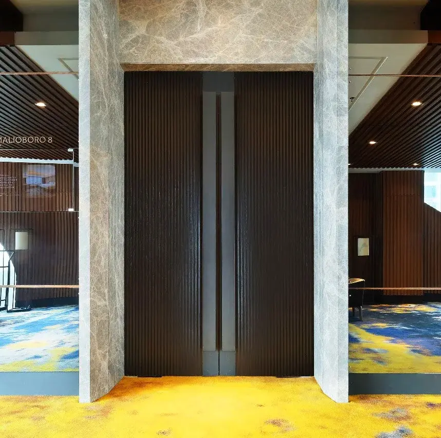 Portae door installed in a finished interior